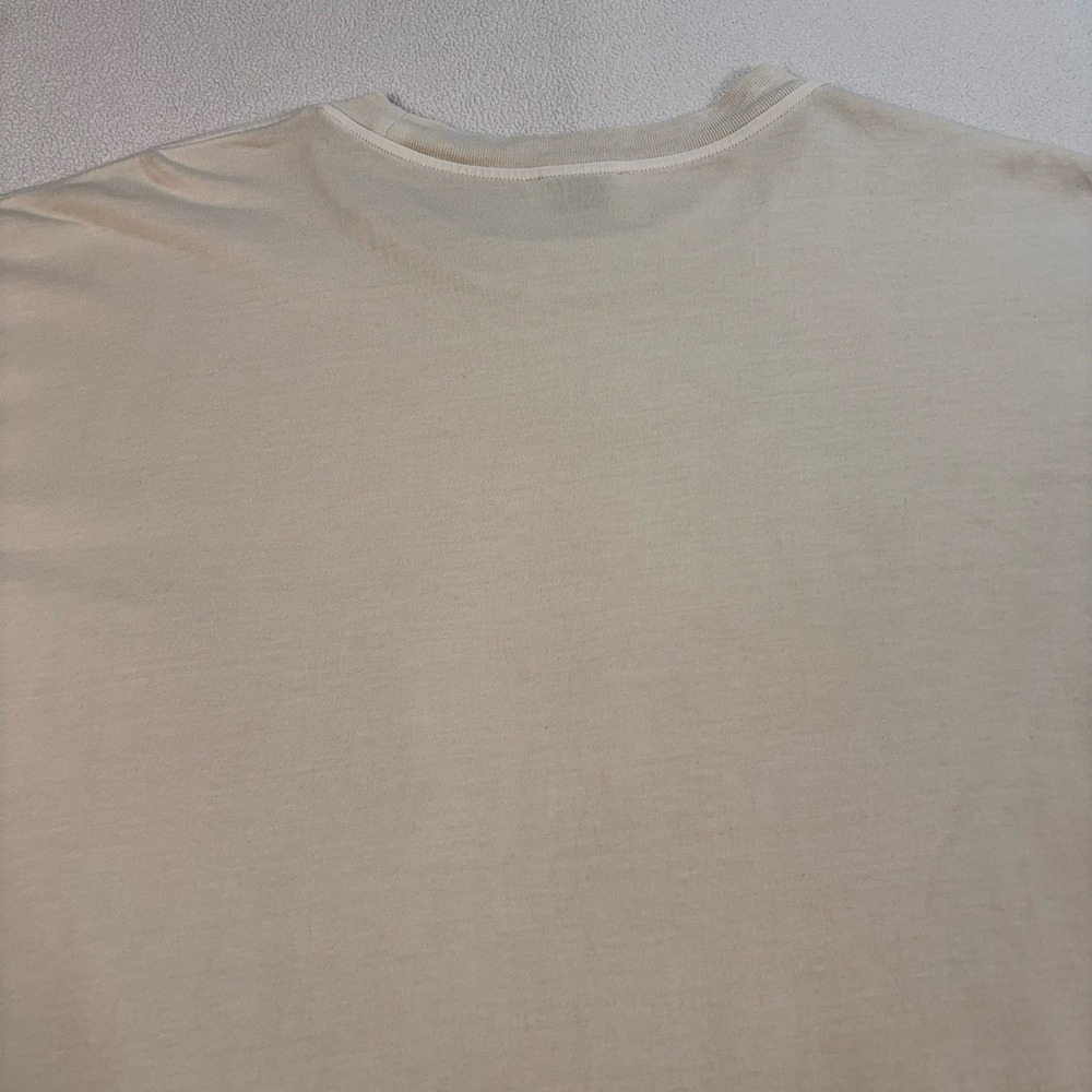 Elwood Vintage-Inspired Single Stitch T-Shirt Men's L Off-White Organic Cotton - Picture 10 of 16